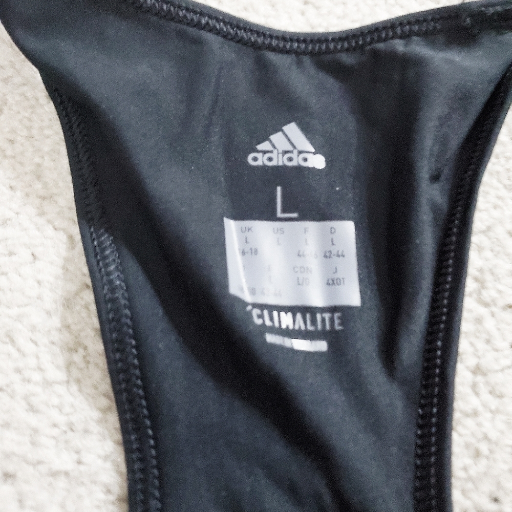 Adidas Black Racerback Tanks - Picture 2 of 2
